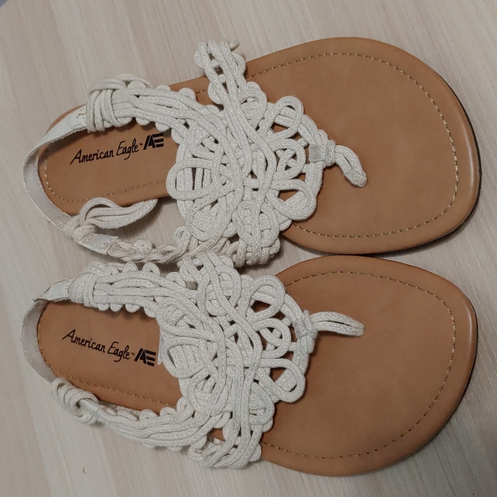 American Eagle Crocheted Sandals  Size 8